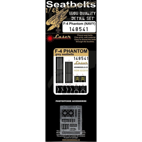 HGW Models 148541 1/48 F-4 Phantom (NAVY) pre-cut (laser) | Academy, Eduard