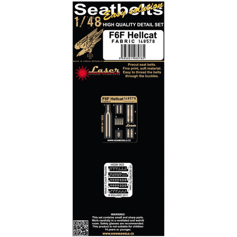 HGW Models 148578 1/48 F6F Hellcat (Fabric) pre-cut (laser)