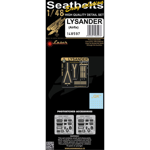HGW Models 148597 1/48 Lysander pre-cut (laser) | Airfix