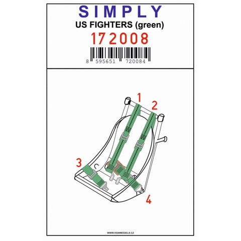 HGW 172008 1/72 US FIGHTERS (green)