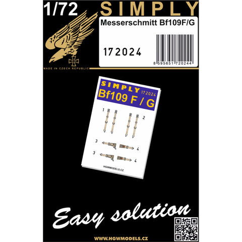 HGW 172024 1/72 Bf109F/G