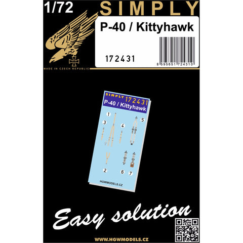 HGW 172431 1/72 P-40 / Kittyhawk