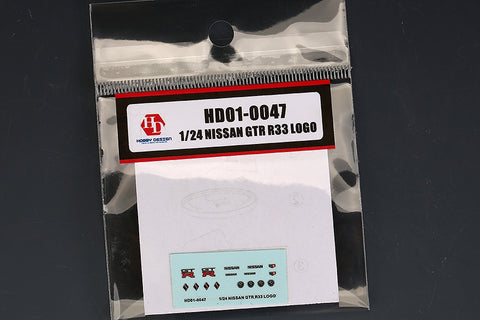 Hobby Design HD01-0047 1/24 Nissan GT-R R33 Metal Logo