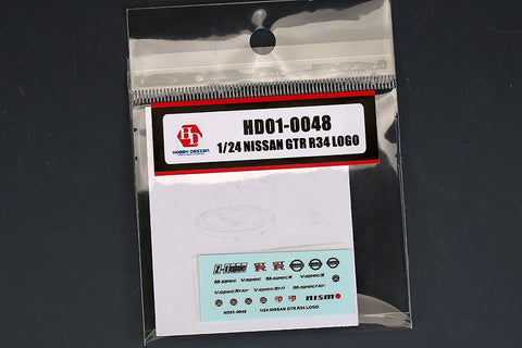 Hobby Design HD01-0048 1/24 Nissan GT-R R34 Metal Logo