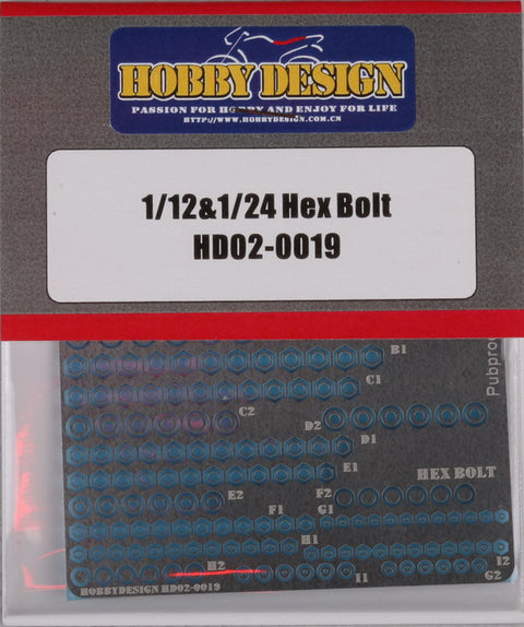 Hobby Design HD02-0019 1/12・1/24 Hex bolt head