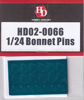 Hobby Design HD02-0066 1/24 Hood Pins Type 1