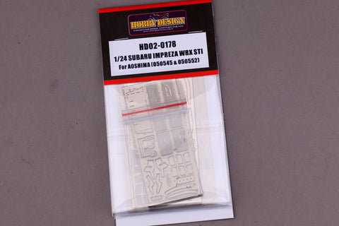Hobby Design HD02-0178 1/24 Subaru Impreza WRX STI Detail-Up Set (for Aoshima 050545/050552) (Photo-etched parts + Metal parts)