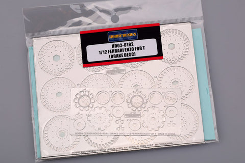 Hobby Design HD02-0192 1/12 Enzo Ferrari Brake Disc Detail-Up Set (for Tamiya)