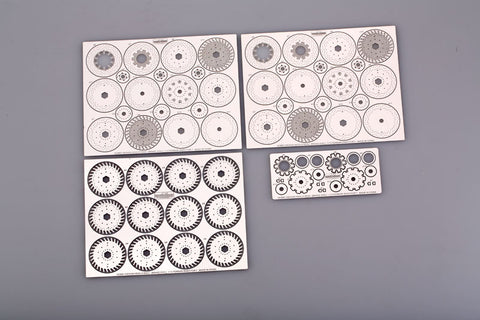 Hobby Design HD02-0192 1/12 Enzo Ferrari Brake Disc Detail-Up Set (for Tamiya)