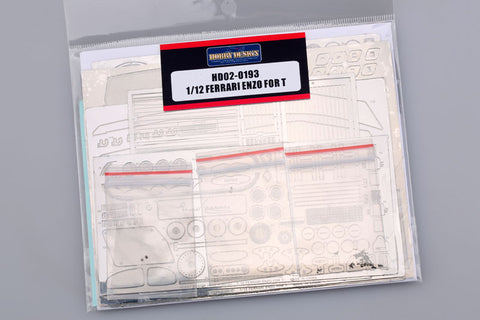 Hobby Design HD02-0193 1/12 Enzo Ferrari Detail-Up Set (for Tamiya) (Photo-etched parts + Metal parts)