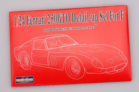 Hobby Design HD02-0197 1/24 Ferrari 250 GTO Detail-Up Set (for Fujimi) (Photo-etched parts + knob switches + toggle switches + rivet heads)
