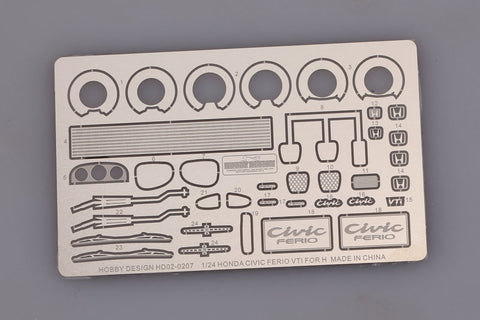 Hobby Design HD02-0207 1/24 Honda Civic Ferio VTi Detail-Up Set (for Hasegawa)