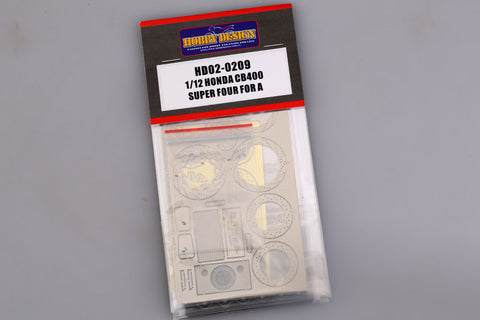 Hobby Design HD02-0209 1/12 Honda CB400 Super Four Detail-Up Set (for Aoshima 042152) (Photo-etched parts + Metal parts)