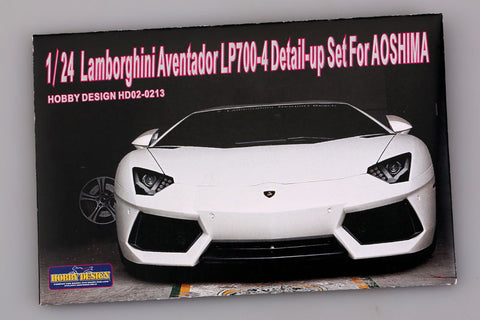 Hobby Design HD02-0213 1/24 Lamborghini Aventador LP700-4 Detail-Up Set (for Aoshima) (Photo-etched parts + Resin)