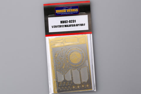 Hobby Design HD02-0231 1/20 Ferrari F2012 Malaysian GP Detail-Up Set (for Fujimi)