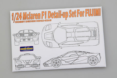 Hobby Design HD02-0263 1/24 McLaren F1 Detail-Up Set (for Fujimi) (Photo-etched parts + Resin)