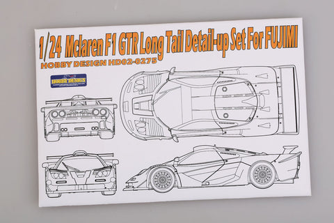 Hobby Design HD02-0275 1/24 McLaren F1 GTR Longtail Detail-Up Set (for Fujimi) (Photo-etched parts + Metal parts)