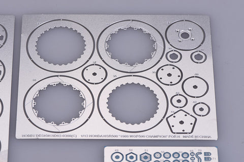 Hobby Design HD02-0308 1/12 Honda NSR500 "1989 WGP500 Champion" Detail-Up Set (for Hasegawa) (Photo-etched parts + Metal parts + Resin + Decals)