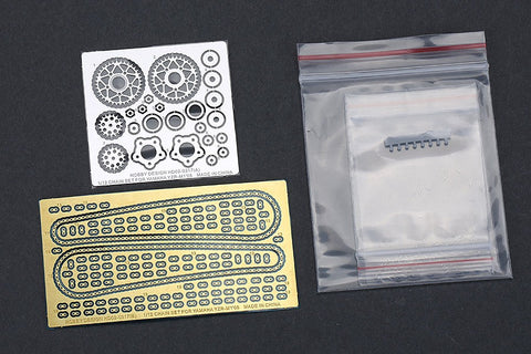 Hobby Design HD02-0317 1/12 Yamaha YZR-M1 '05 Chain Set (for Tamiya) (Photo-etched parts + Metal parts + Resin)