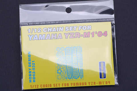Hobby Design HD02-0321 1/12 Yamaha YZR-M1 '04 Chain Set (for Tamiya) (Photo-etched parts + Metal parts + Resin)