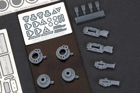 Hobby Design HD02-0323 1/24 Mitsubishi Lancer Evolution X Detail-Up Set (for Aoshima) (Photo-etched parts + Resin)