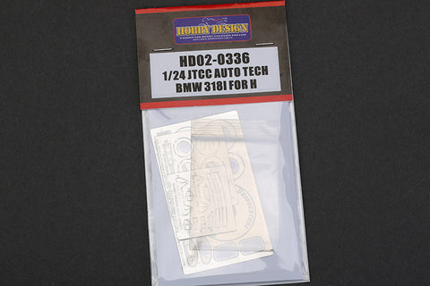 Hobby Design HD02-0336 1/24 JTCC Auto Tech BMW 318i Detail-Up Set (for Hasegawa) (Photo-etched parts + Metal parts)