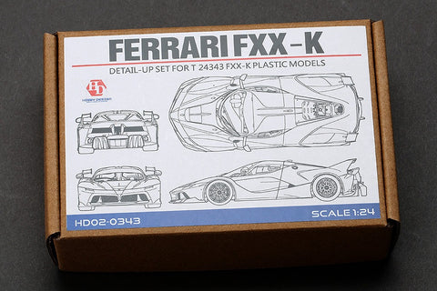 Hobby Design HD02-0343 1/24 Ferrari FXX-K Detail-Up Set (for Tamiya 24343) (Photo-etched parts + Metal parts + Resin)