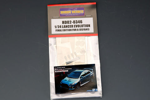 Hobby Design HD02-0346 1/24 Lancer Evolution Final Edition Detail-Up Set (for Aoshima 051641) (Photo-etched parts + Resin)