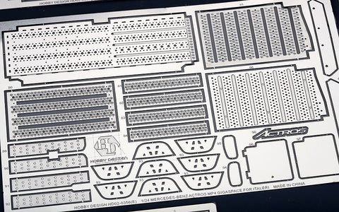 Hobby Design HD02-0356 1/24 Mercedes-Benz Actros MP4 Detail-Up Set (for Italeri 3905) (Photo-etched parts + Metal logo)