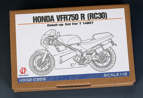 Hobby Design HD02-0359 1/12 Honda VFR750R (RC30) Detail-Up Set (for Tamiya 14057) (Photo-etched parts + Metal parts + Resin)