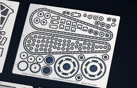Hobby Design HD02-0359 1/12 Honda VFR750R (RC30) Detail-Up Set (for Tamiya 14057) (Photo-etched parts + Metal parts + Resin)