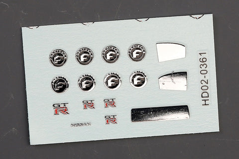 Hobby Design HD02-0361 1/24 LB-Works R35 GT-R Detail-Up Set (for Aoshima 054024) (Photo-etched parts + Resin + Metal logo)
