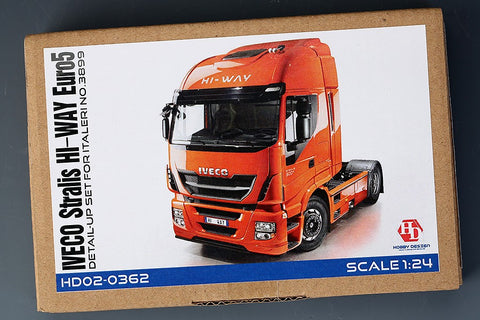 Hobby Design HD02-0362 1/24 Iveco Stralis Hi-Way Euro 5 Detail-Up Set (for Italeri 3899) (Photo-etched parts + Resin + Metal parts + Metal logo)