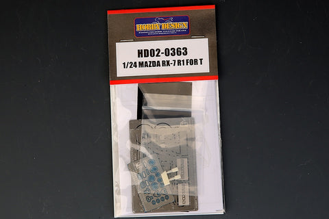 Hobby Design HD02-0363 1/24 Mazda RX-7 R1 Detail-Up Set (for Tamiya 24116) (Photo-etched parts + Resin)