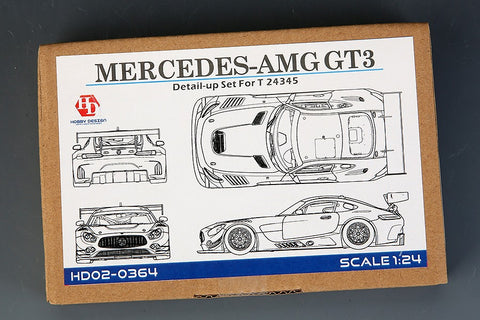 Hobby Design HD02-0364 1/24 Mercedes-AMG GT3 Detail-Up Set (for Tamiya 24345) (Photo-etched parts + Metal parts + Resin)