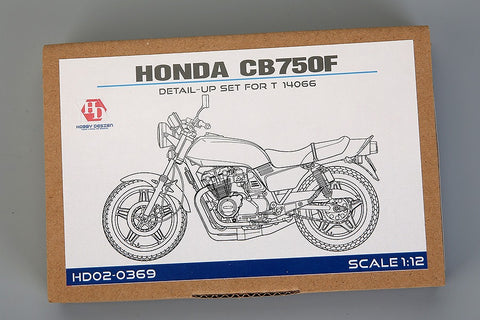 Hobby Design HD02-0369 1/12 Honda CB750F Detail-Up Set (for Tamiya 14066) (Photo-etched parts + Metal parts + Resin + Metal logos)