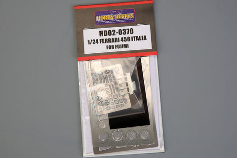 Hobby Design HD02-0370 1/24 Ferrari 458 Italia Detail-Up Set (for Fujimi) (Photo-etched parts + Resin)