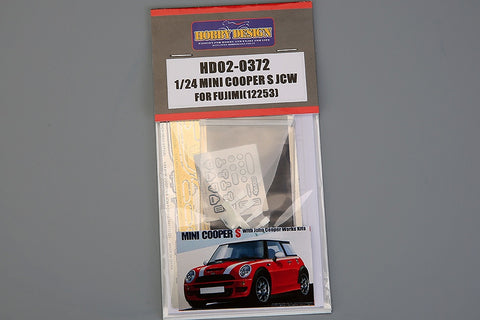 Hobby Design HD02-0372 1/24 Mini Cooper S John Cooper Works Detail-Up Set (for Fujimi 12253) (Photo-etched parts + Resin)