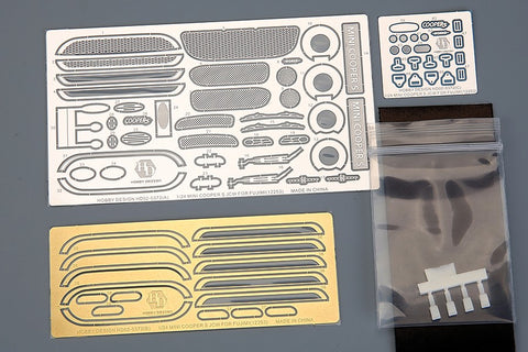 Hobby Design HD02-0372 1/24 Mini Cooper S John Cooper Works Detail-Up Set (for Fujimi 12253) (Photo-etched parts + Resin)