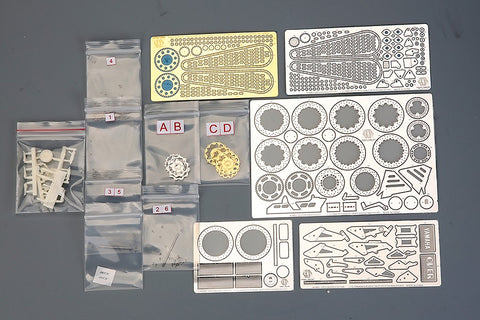 Hobby Design HD02-0373 1/12 Yamaha XJR400S (1994) Detail-Up Set (for Aoshima 053263) (Photo-etched parts + Resin + Metal parts + Metal logo)