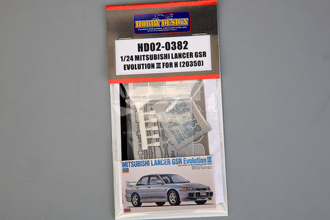Hobby Design HD02-0382 1/24 Mitsubishi Lancer GSR Evolution III (for Hasegawa 23050) (Photo-etched parts + Resin)