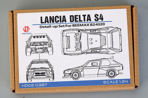 Hobby Design HD02-0387 1/24 Lancia Delta S4 Detail Up Set (for Beemax B24020) (Etched parts + Resin + Metal parts)