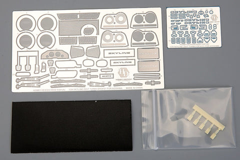 Hobby Design HD02-0391 1/24 Nissan Skyline (ER34) 25GT Turbo '01 4-Door Detail-Up Set (for Aoshima 055335) (Photo-etched parts + Resin)