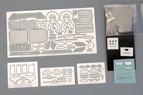 Hobby Design HD02-0393 1/24 Lamborghini Huracán Performante Detail-Up Set (for Aoshima 056004) (Photo-etched parts + Resin + Metal logo)