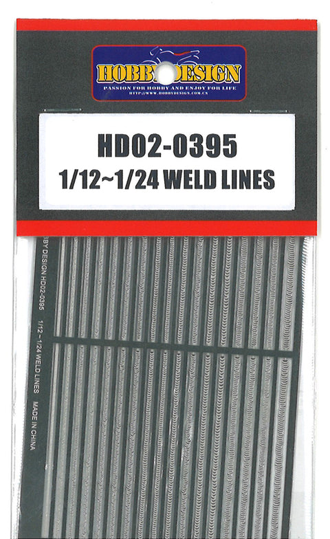 Hobby Design HD02-0395 1/12-1/24 Weld line
