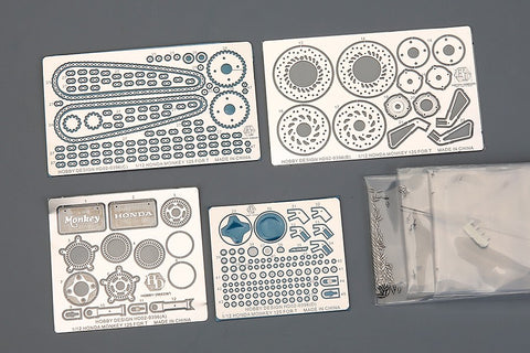 Hobby Design HD02-0396 1/12 Honda Monkey 125 Detail-Up Set (for Tamiya 14134) (Photo-etched parts + Resin + Metal parts)