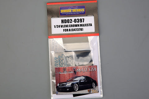 Hobby Design HD02-0397 1/24 Vlone Toyota Crown Majesta Detail-Up Set (for Aoshima 047378) (Photo-etched parts + Resin)
