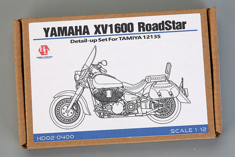 Hobby Design HD02-0400 1/12 Yamaha XV1600 Road Star Custom Detail-Up Set (for Tamiya 14135) (Photo-etched parts + Metal parts)