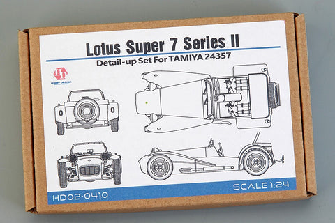 Hobby Design HD02-0410 1/24 Lotus Super 7 Series II (for Tamiya 24357) (Photo-etched parts + Metal parts + Resin + Metal logo)