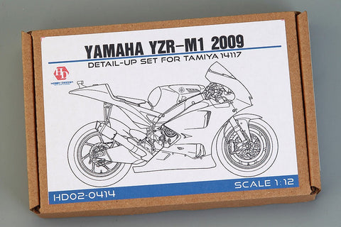 Hobby Design HD02-0414 1/12 Yamaha YZR-M1 2009 Detail-Up Set (for Tamiya 14117) (Photo-etched parts + Metal parts + Resin)